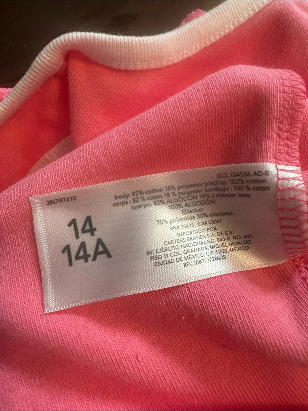 Carters soft terry